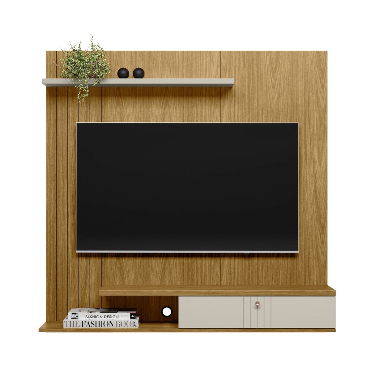 HOME MOBILI - Panel Tv 50 Vegas Natural Home Mobili