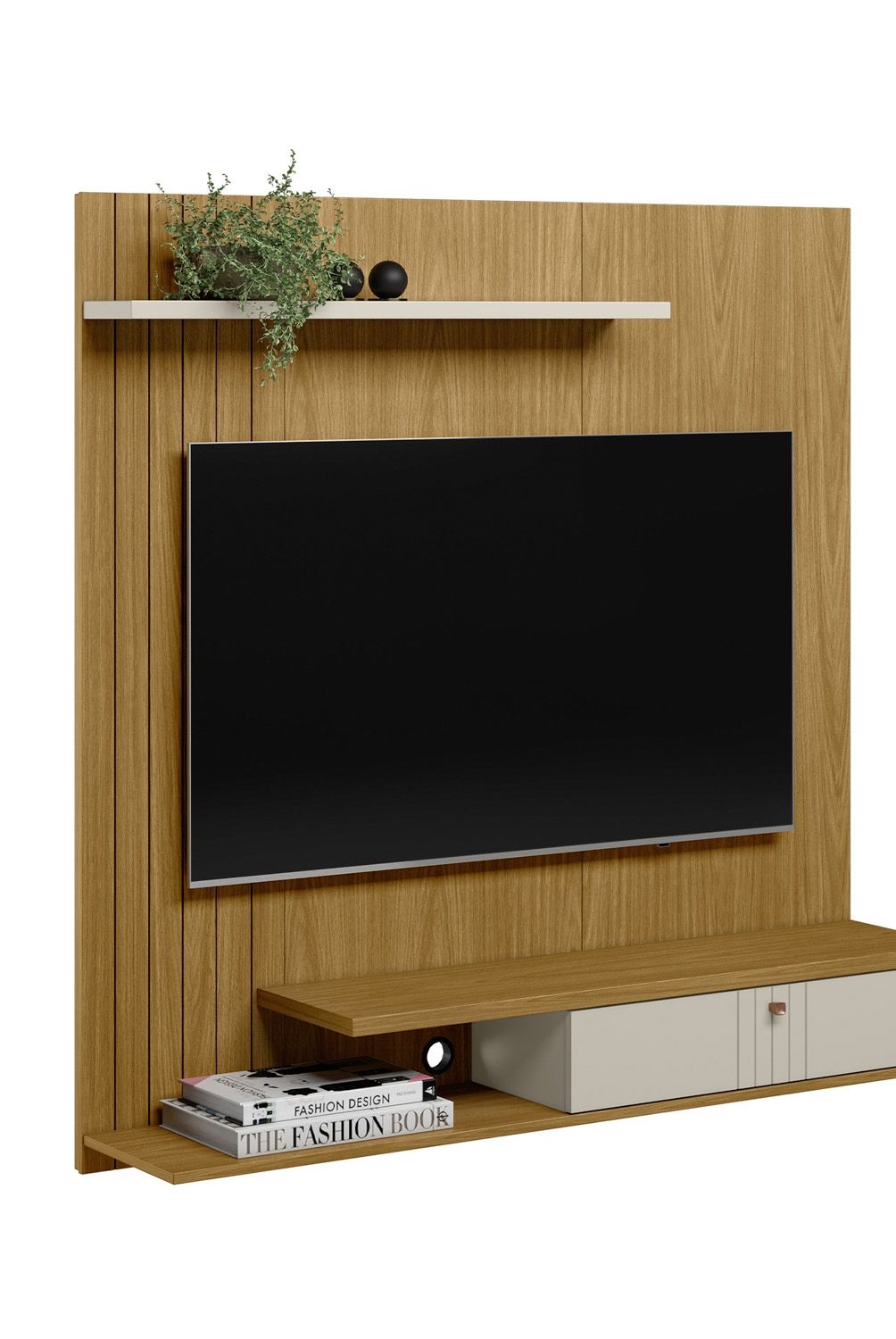 HOME MOBILI - Panel Tv 50 Vegas Natural Home Mobili