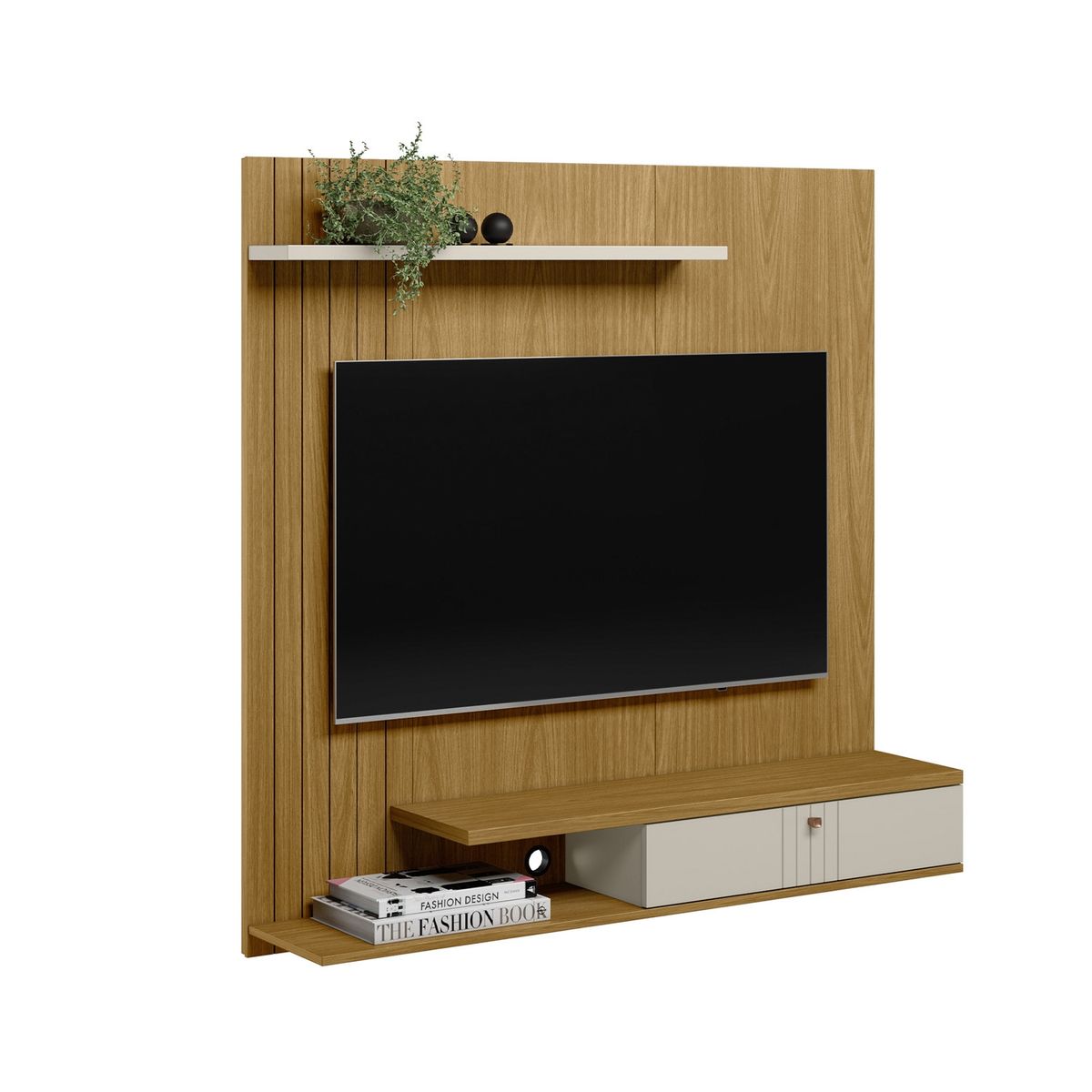 HOME MOBILI - Panel Tv 50 Vegas Natural Home Mobili