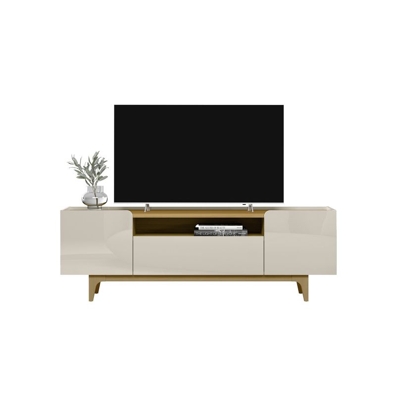 HOME MOBILI - Rack Tv 75 3 Puertas Orlando Blanco Home Mobili