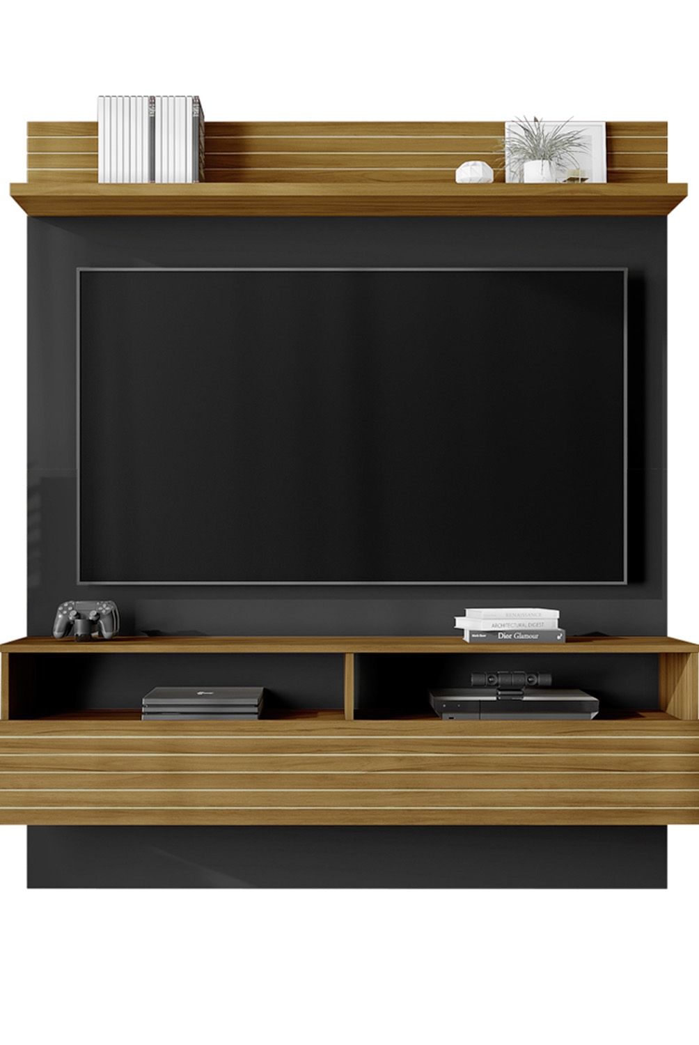 HOME MOBILI - Panel Tv 55 1 Puerta Seul Natural Home Mobili
