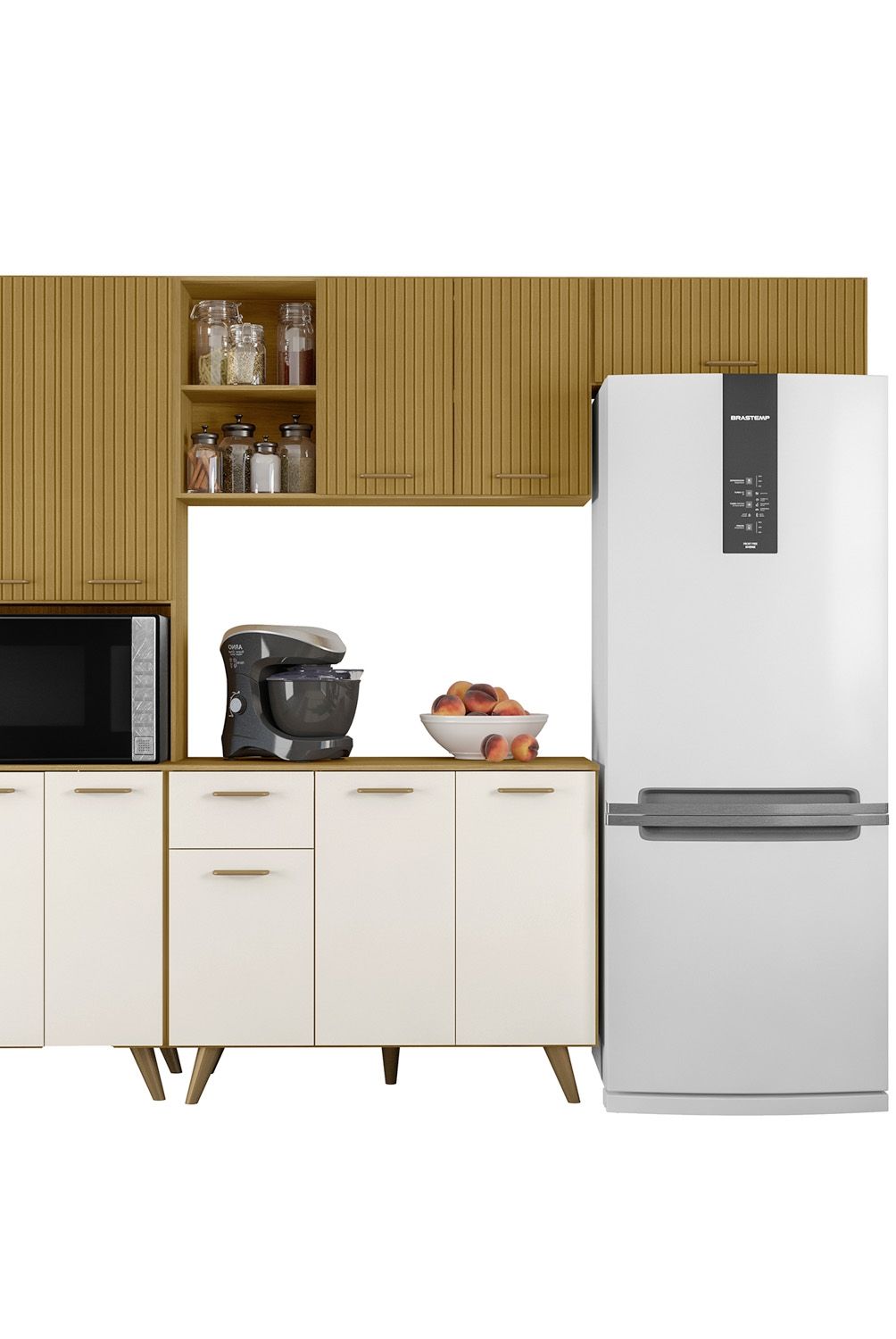 HOME MOBILI - Kit Cocina Olinda 10 Puertas 1 Cajón Home Mobili