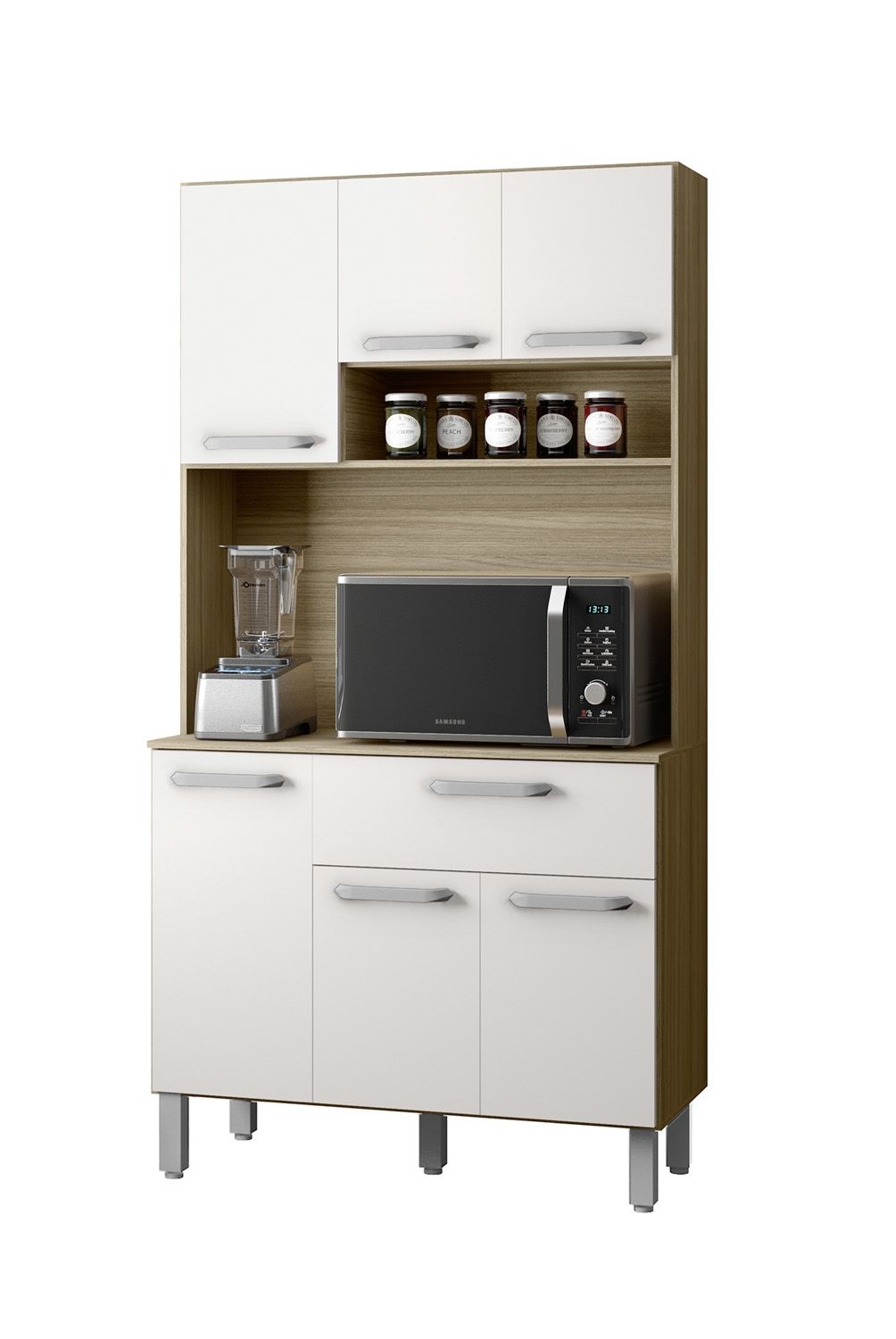 HOME MOBILI - Kit Cocina Sofía 6 Puertas 1 Cajón Home Mobili