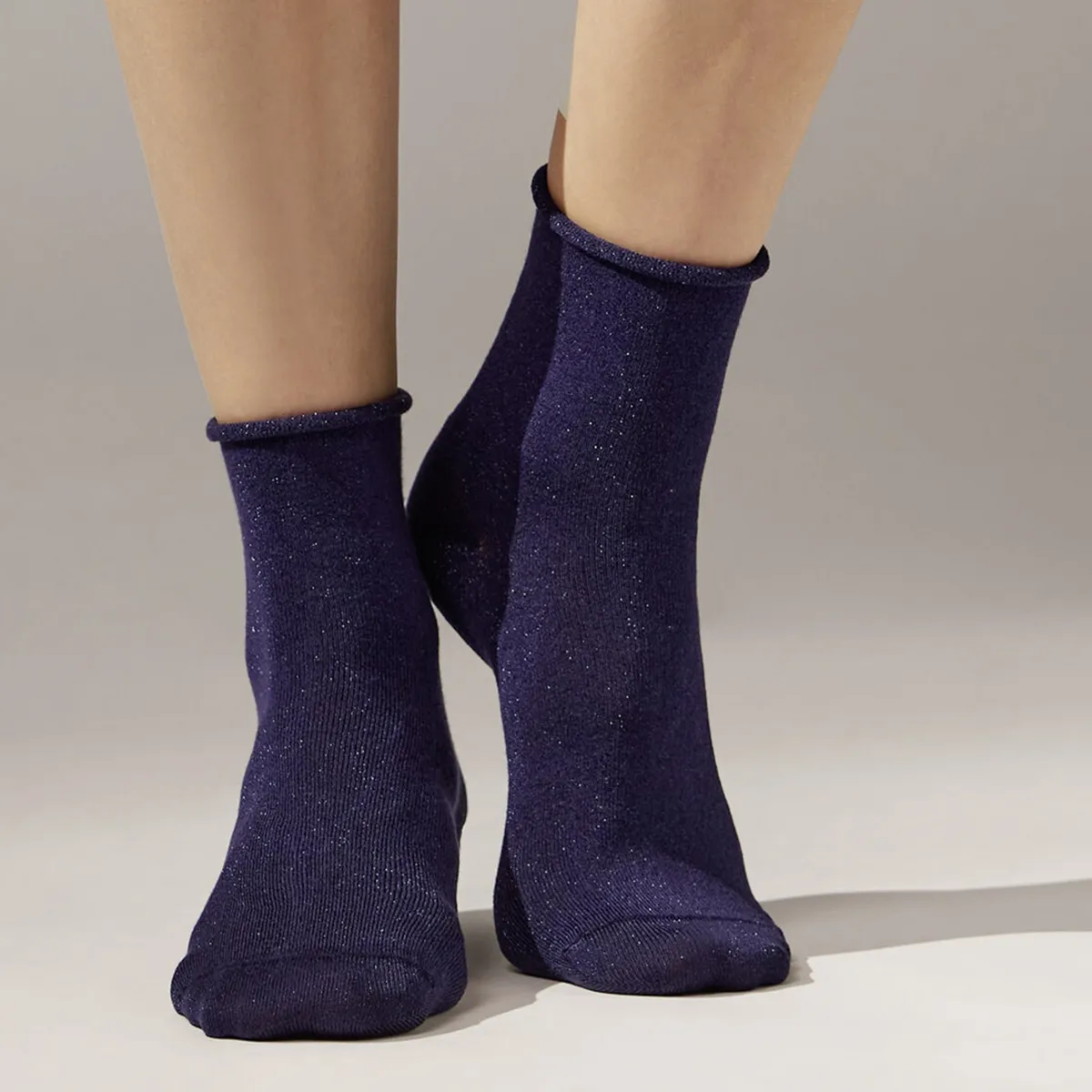 CALZEDONIA - Calcetines Cortos Con Glitter Mujer Calzedonia