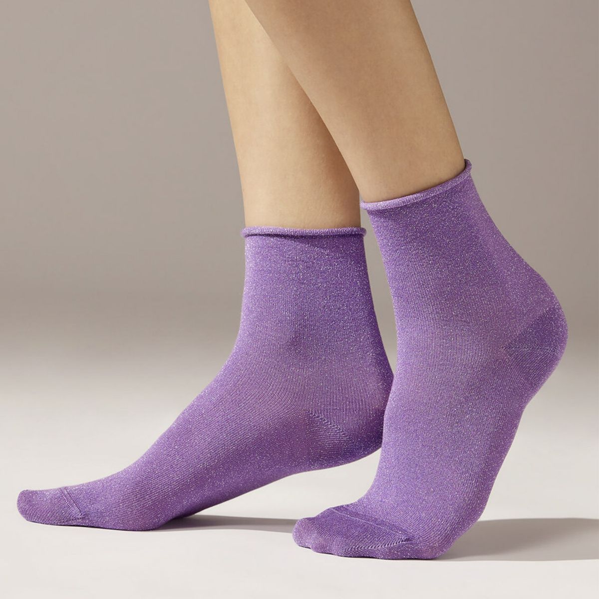 CALZEDONIA - Calcetines Cortos Con Glitter Mujer Calzedonia