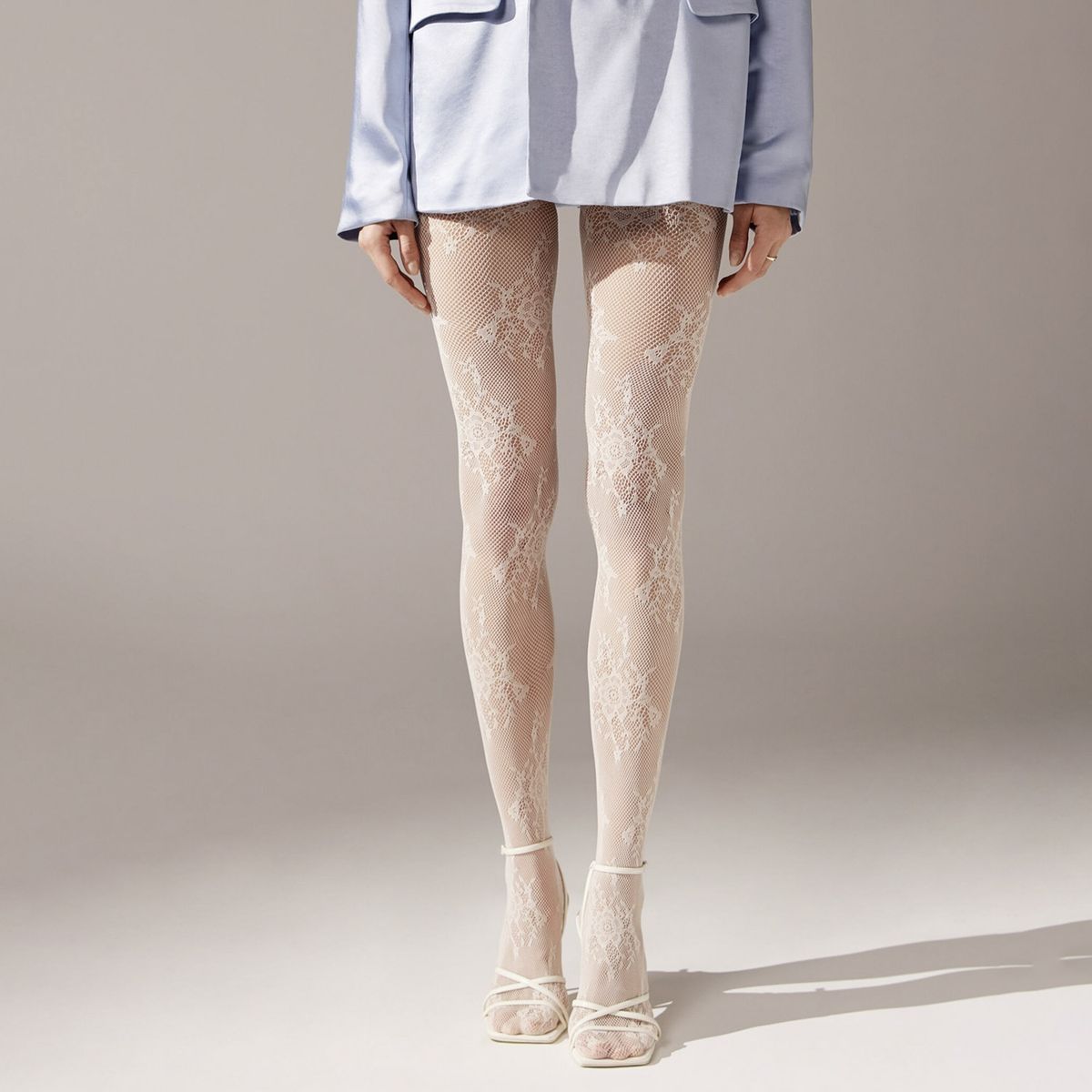 CALZEDONIA - Pantys Red Encaje Floral Mujer Calzedonia