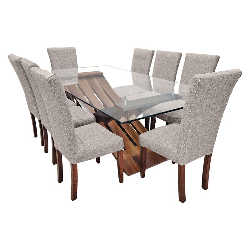 LIVING FACTORY - Juego De Comedor 8 Puestos Gabbana Living Factory