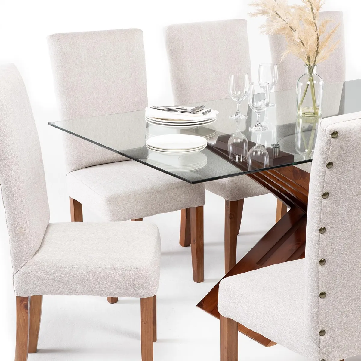 LIVING FACTORY - Juego De Comedor 8 Puestos Gabbana Living Factory