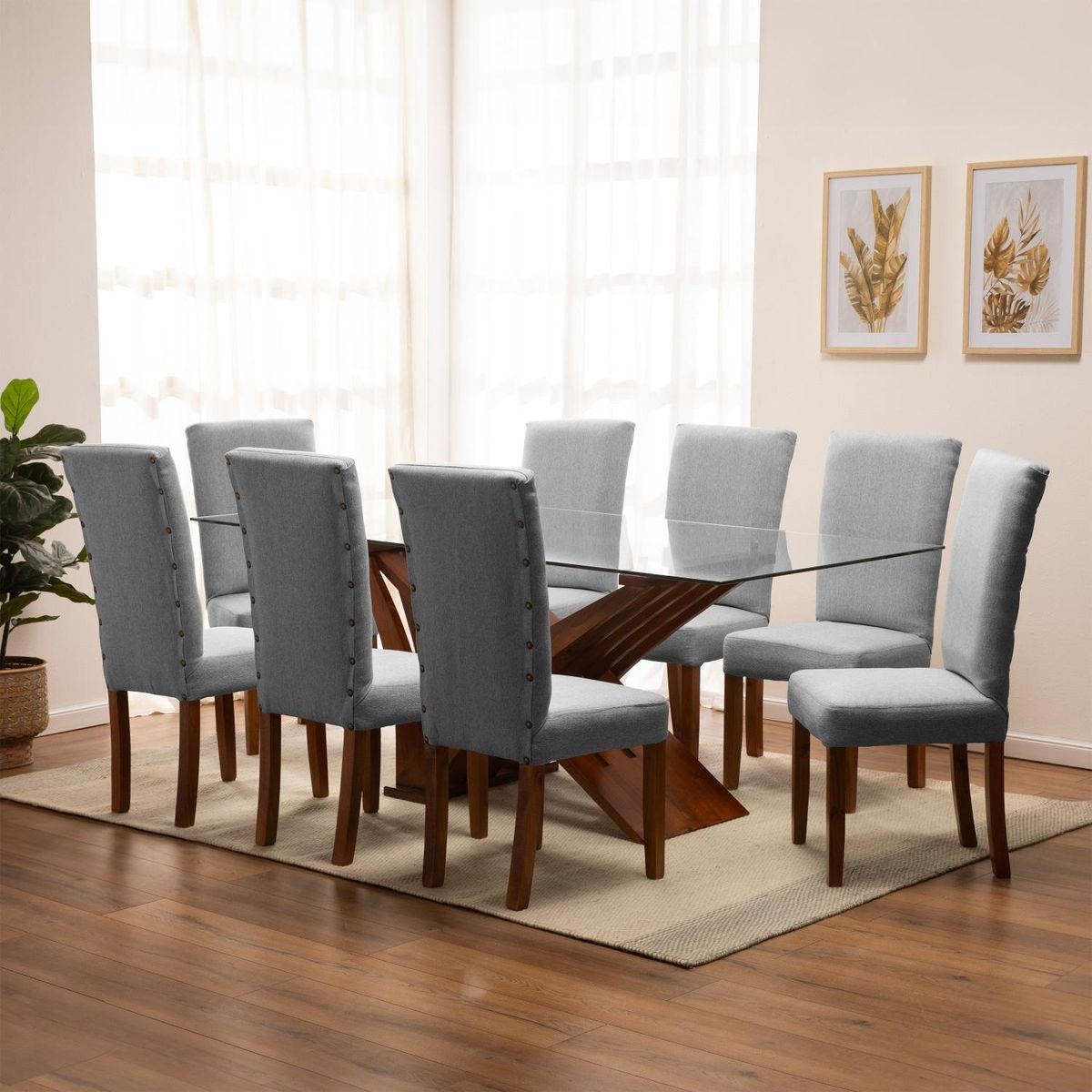 LIVING FACTORY - Juego De Comedor 8 Puestos Gabbana Living Factory