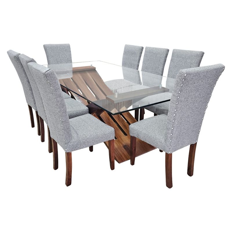 LIVING FACTORY - Juego De Comedor 8 Puestos Gabbana Living Factory