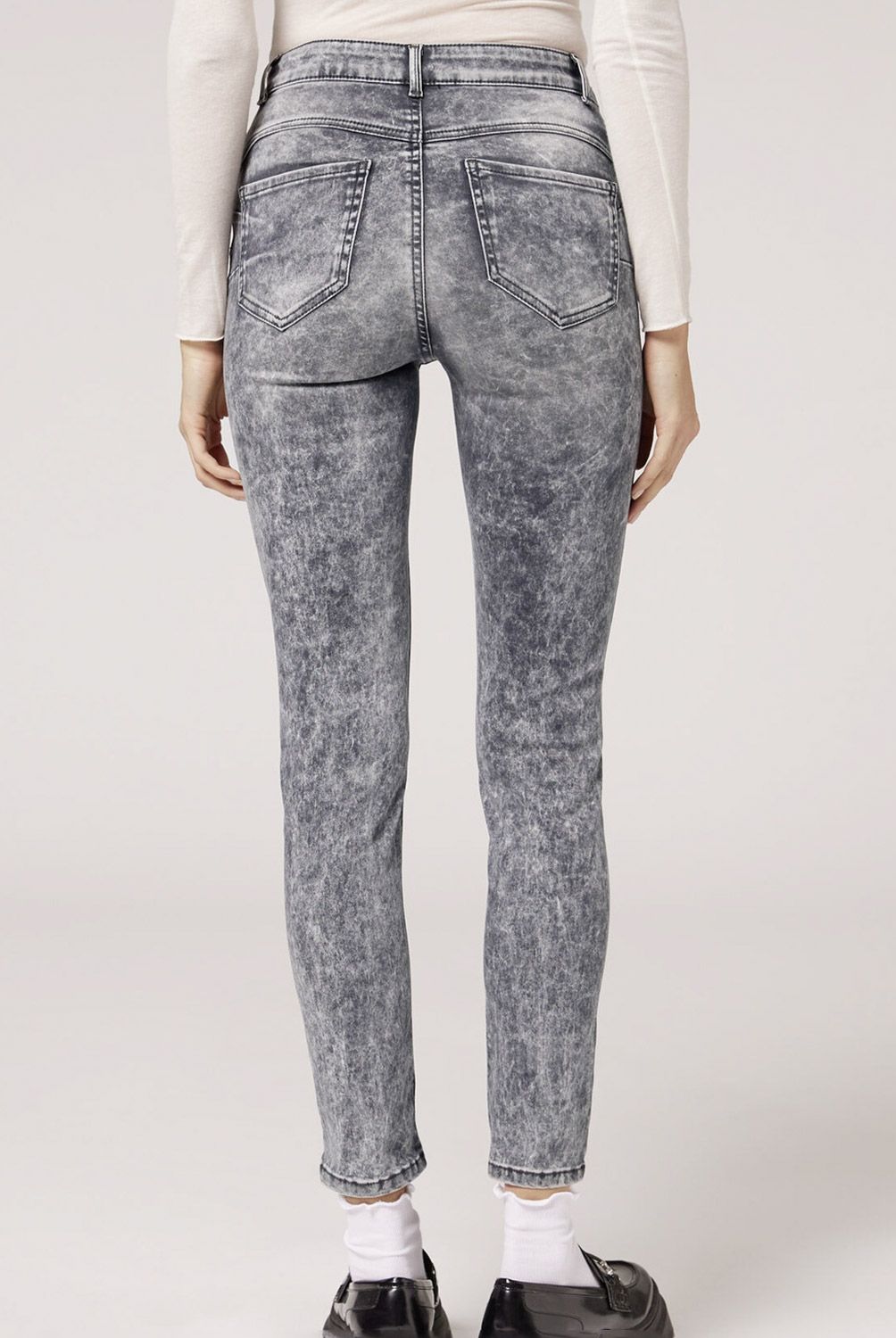 CALZEDONIA - Leggings Tiro Alto Push Up Mujer Calzedonia