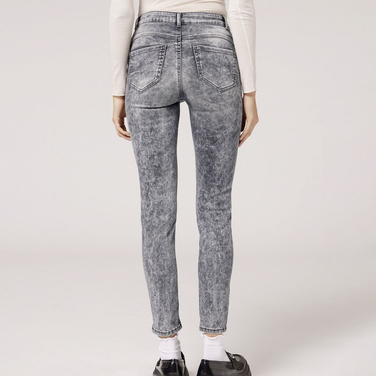 CALZEDONIA - Leggings Tiro Alto Push Up Mujer Calzedonia