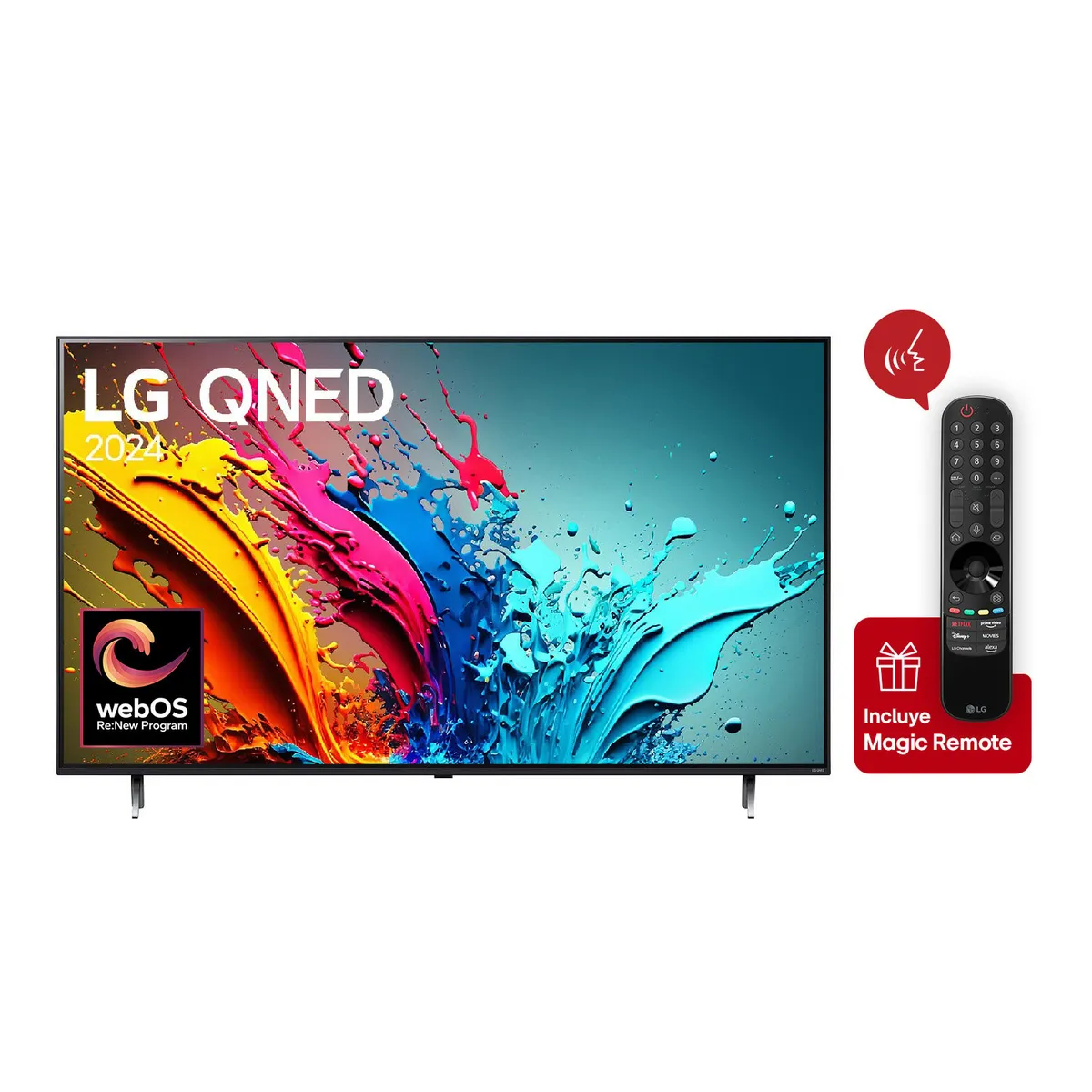 LG - Televisor QNED 50 Pulgadas Smart TV 4K UHD 50QNED85TSA + Magic Remote LG