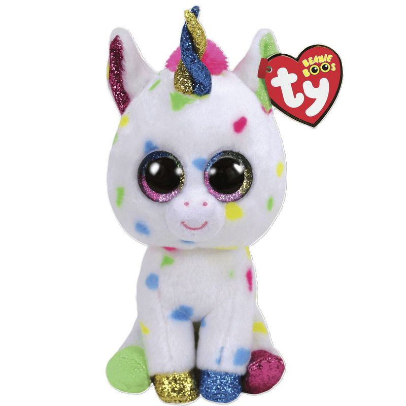 TY - Beanie Boos Harmonie Unicornio Moteado Mediano Ty