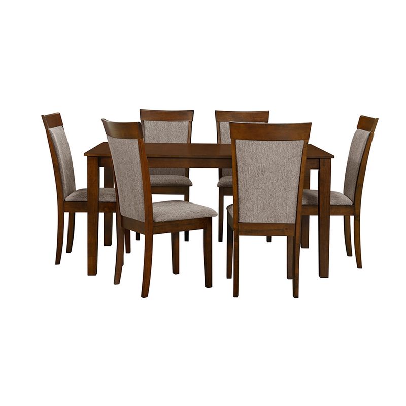 FURNITECH - Juego De Comedor Praga 6 Sillas Furnitech