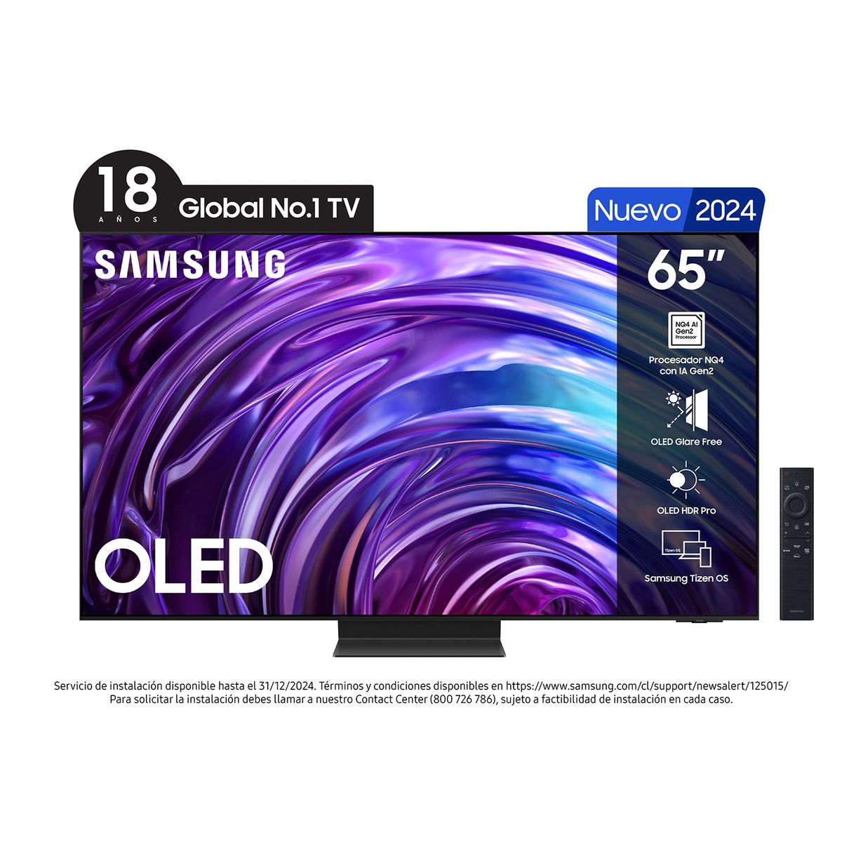 SAMSUNG - OLED Smart TV 65" F-QN65S95D700Z 4K HDR Tizen + Premium Sound Bar Samsung