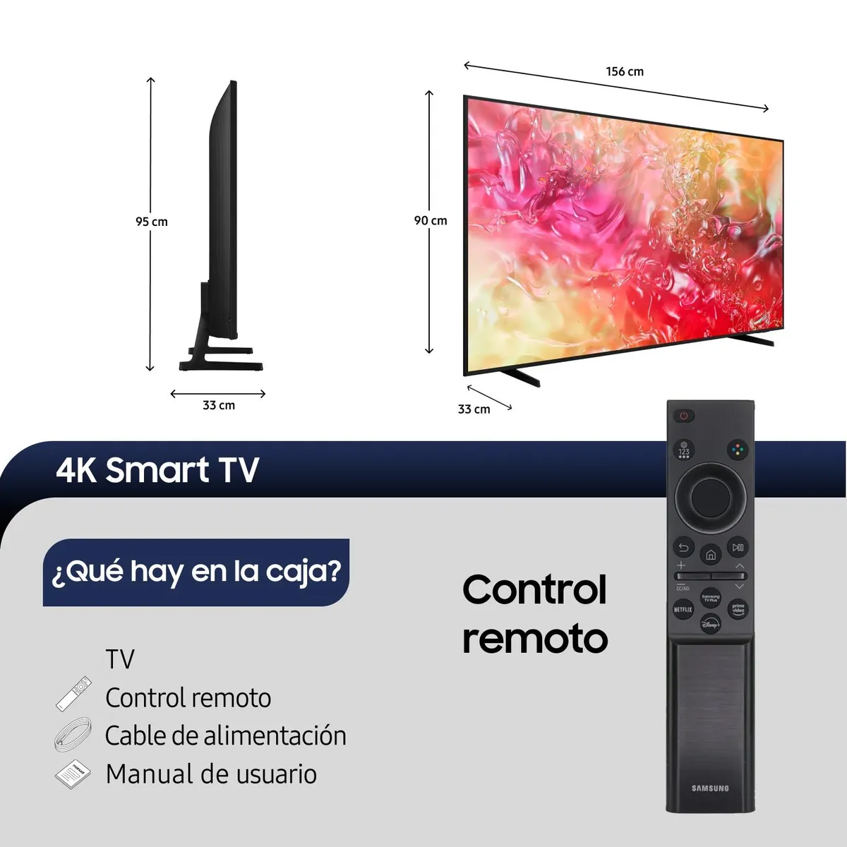 SAMSUNG - LED Samsung 70" DU7000 4K UHD Smart TV 2024