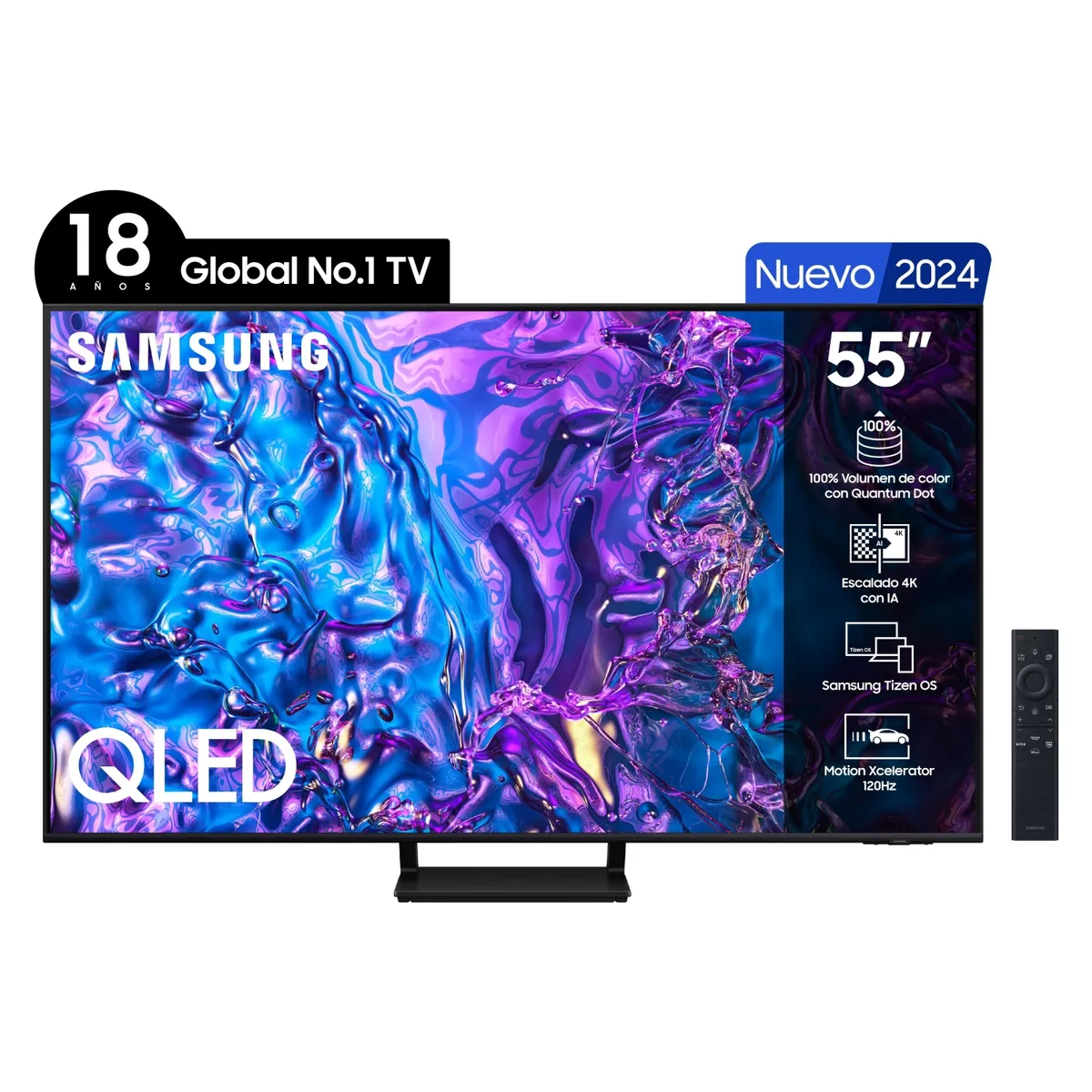 SAMSUNG - QLED Smart TV 55" QN55Q70DAGXZS 4K HDR Tizen Samsung