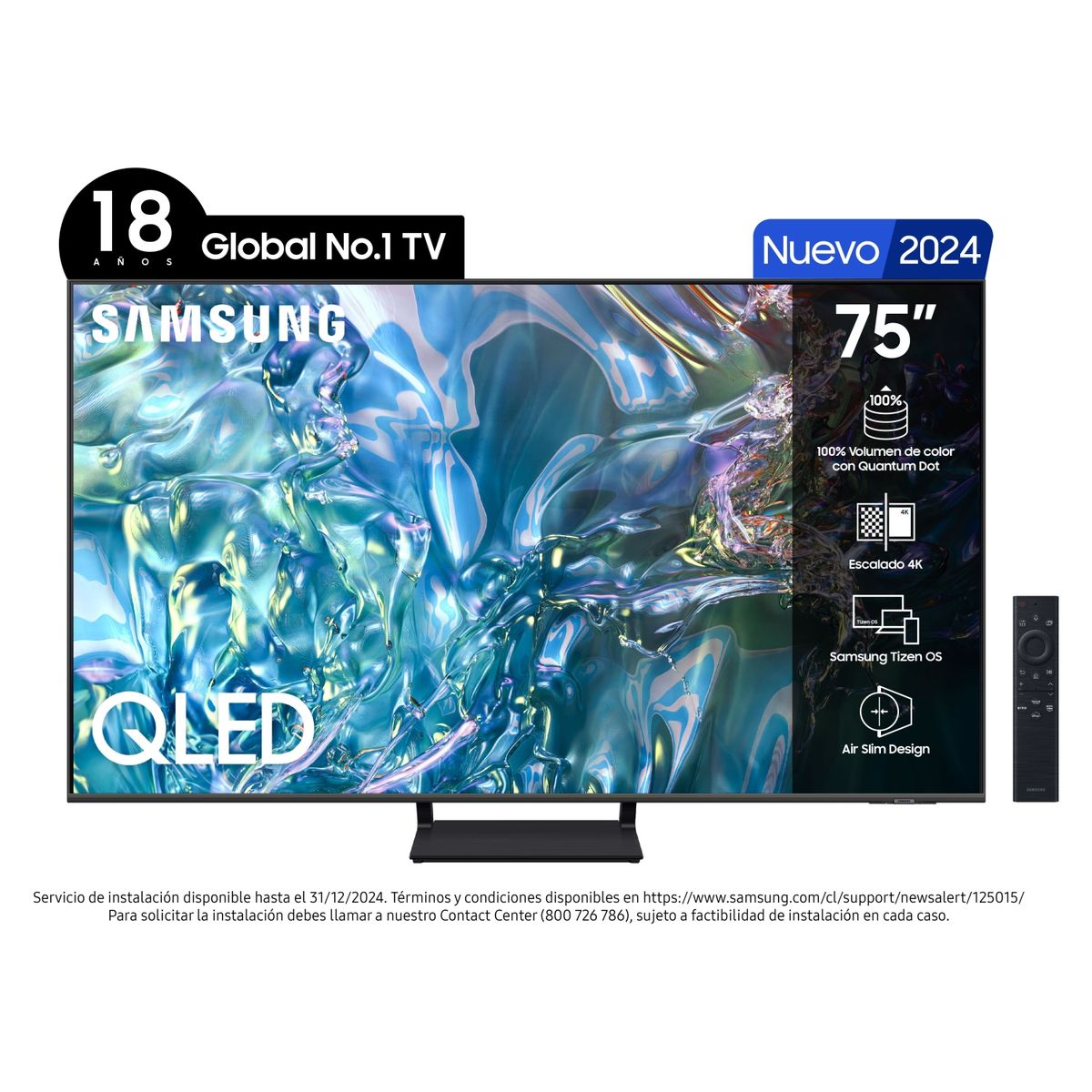 SAMSUNG - QLED 4K 75" Q65D Smart TV 2024 Samsung