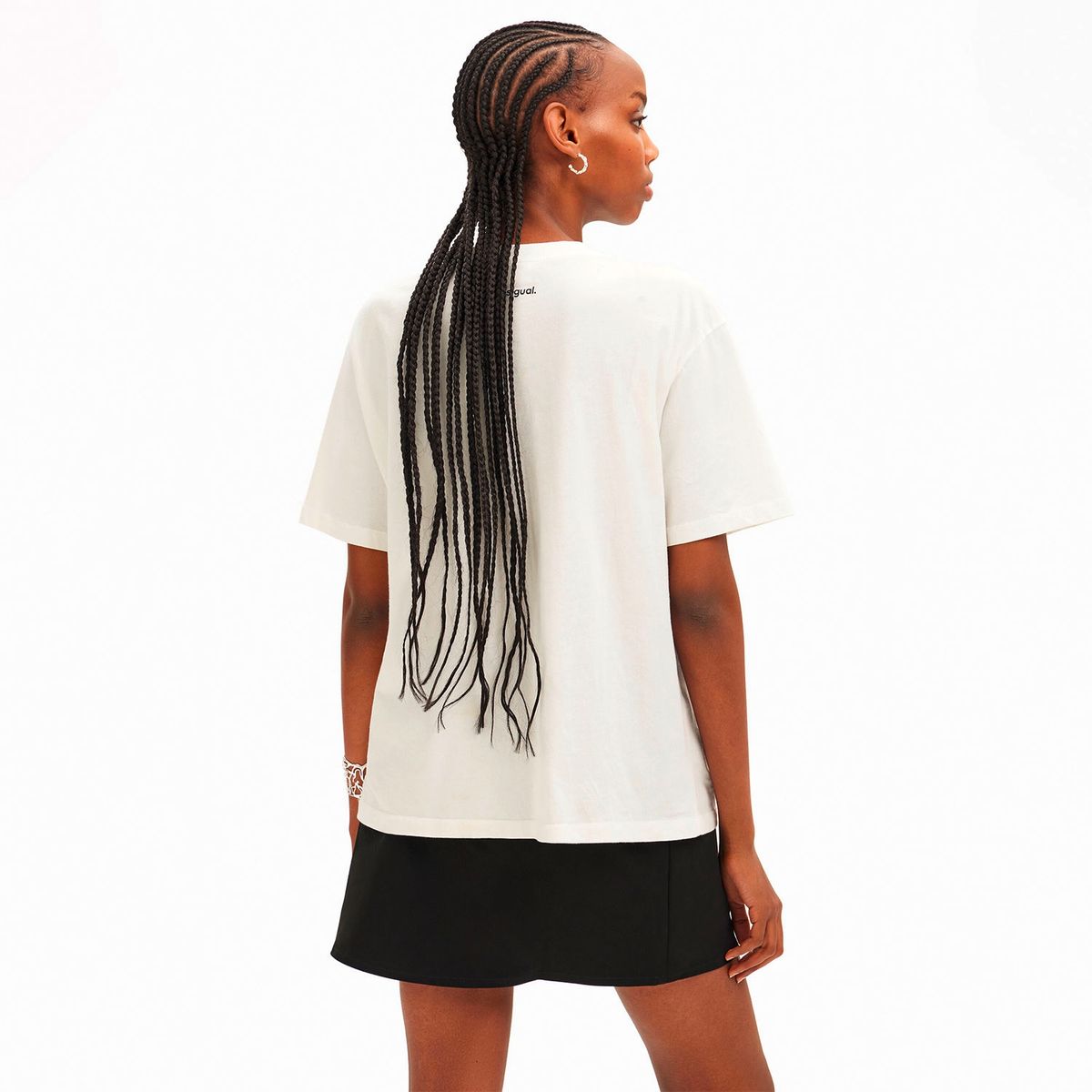 DESIGUAL - Polera Arty Ilustración Mujer Desigual