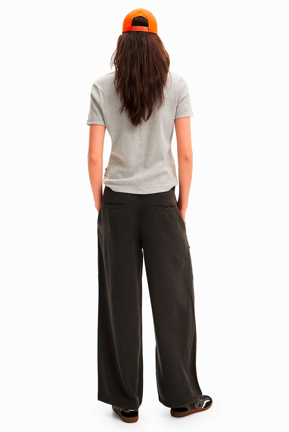 DESIGUAL - Pantalón Cargo Wide Leg Mujer Desigual