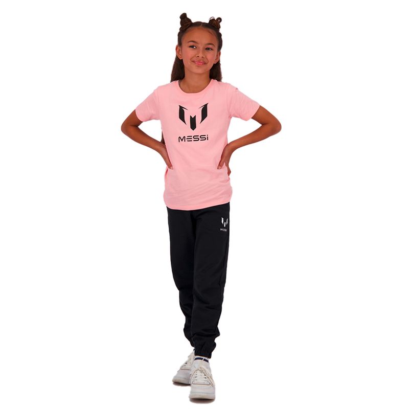 MESSI - Polera Manga Corta Ten Regular Fit Infantil Niña Messi