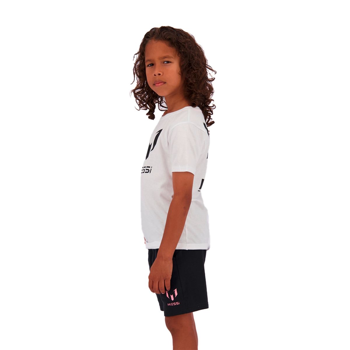 MESSI - Polera Manga Corta Ten Regular Fit Infantil Niña Messi