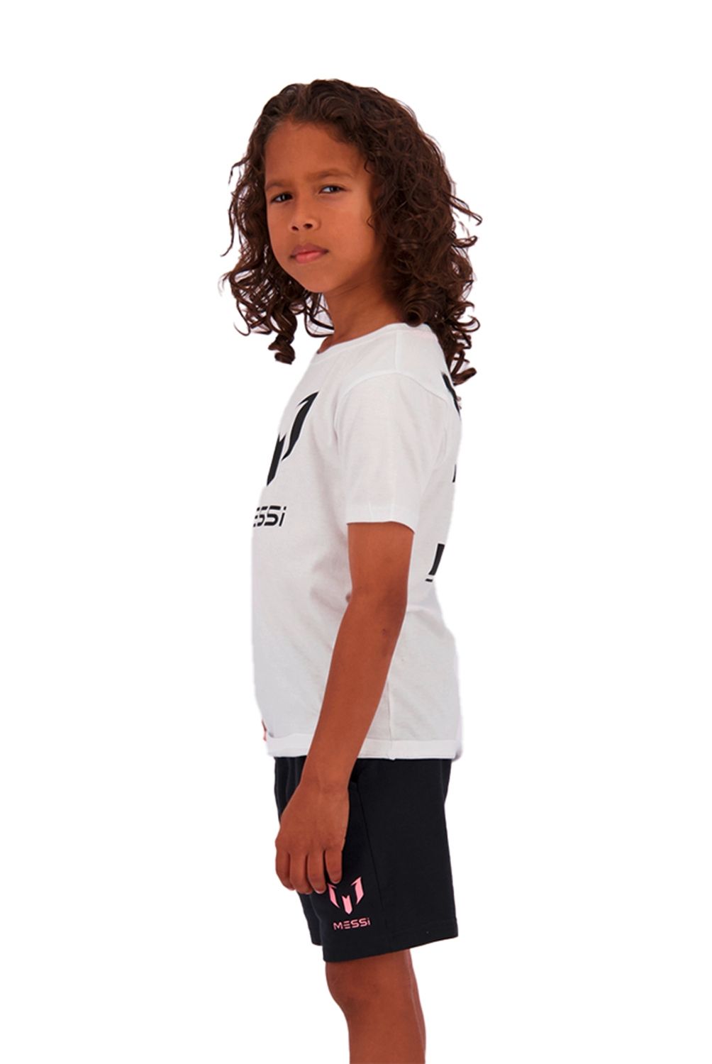MESSI - Polera Manga Corta Ten Regular Fit Infantil Niña Messi