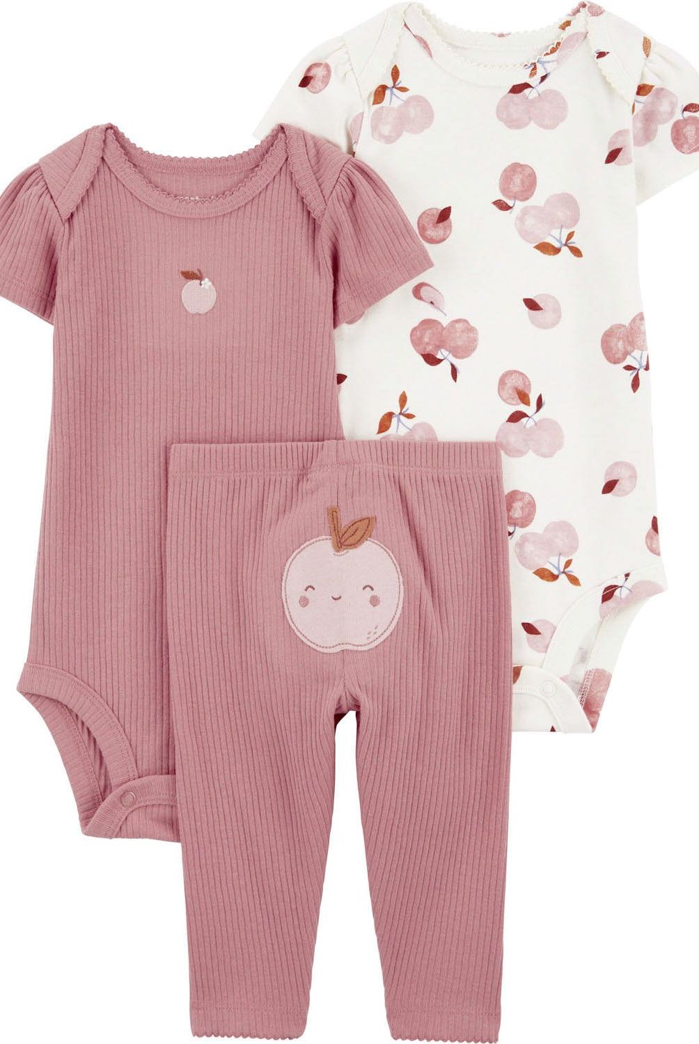 CARTER'S - Conjunto 3 Piezas Calza y Dos Body Bebé Niña Carter's