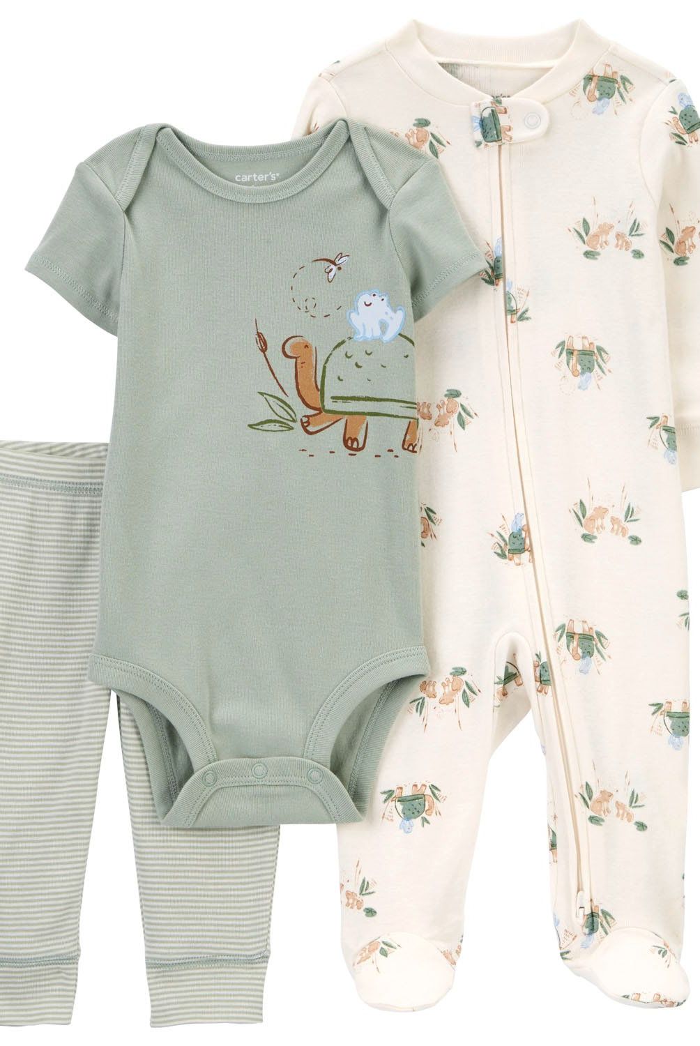 CARTER'S - Conjunto 3 Piezas Pijama, Body y Pantalón Bebé Niño Carter's