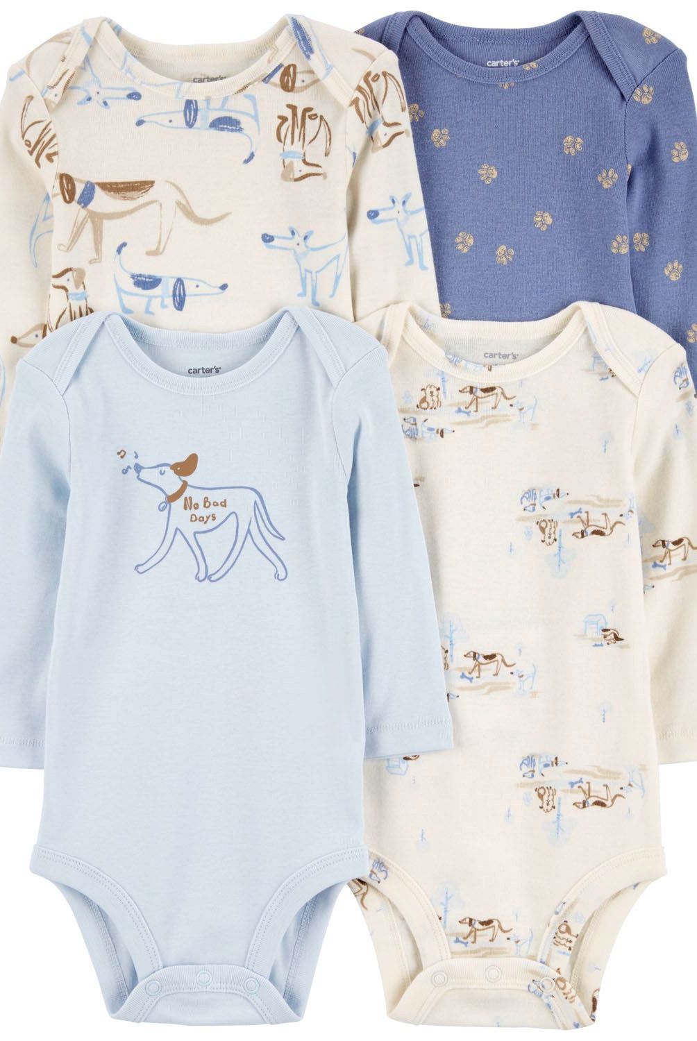 CARTER'S - Pack de Bodys Algodón 4 unidades Bebé Niño Carter's