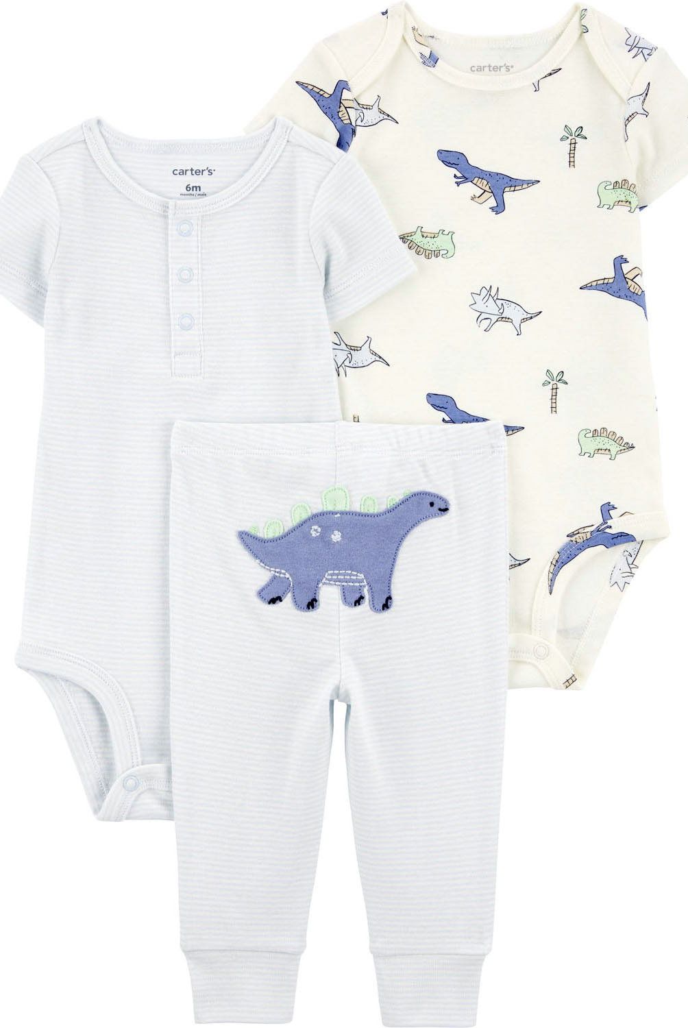 CARTER'S - Conjunto 3 Piezas Pantalón y Dos Body Bebé Niño Carter's
