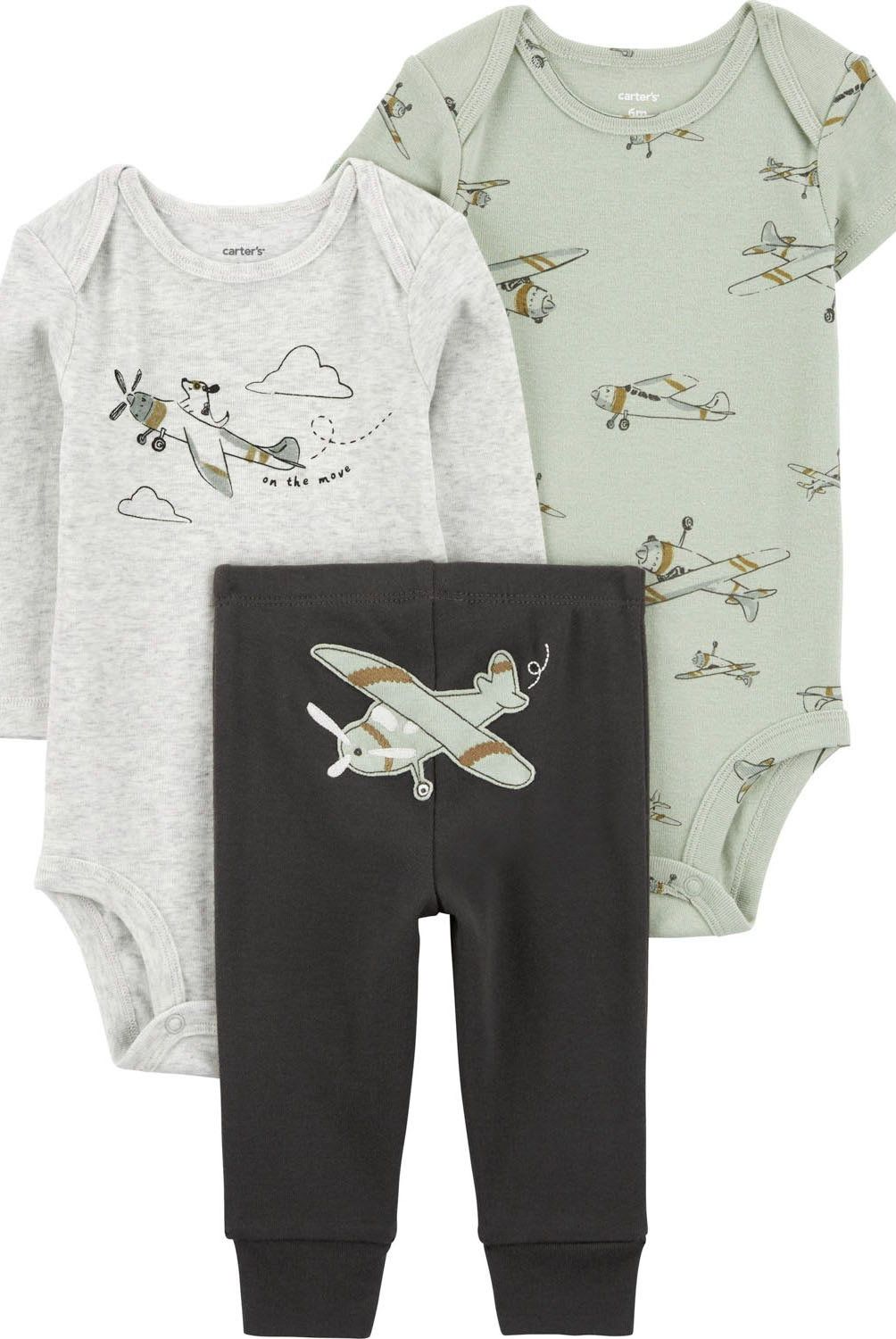 CARTER'S - Conjunto 3 Piezas Pantalón y Dos Body Bebé Niño Carter's