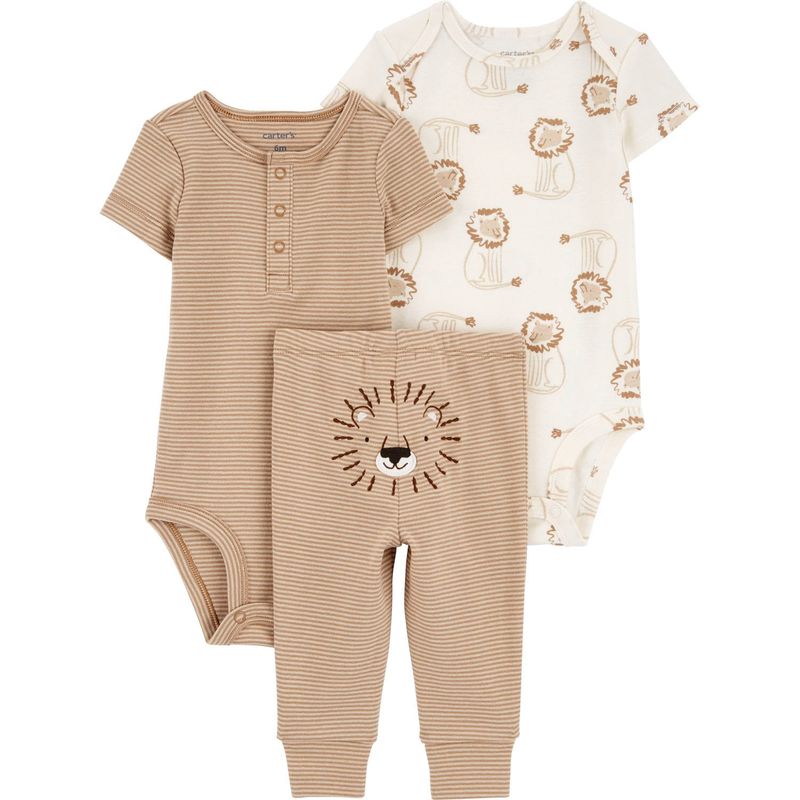 CARTER'S - Conjunto 3 Piezas Pantalón y Dos Body Bebé Niño Carter's