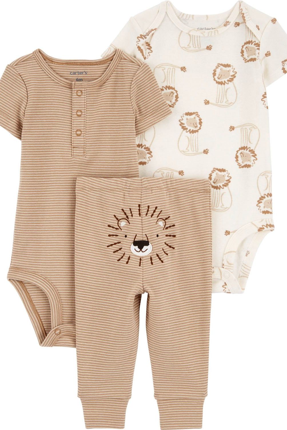 CARTER'S - Conjunto 3 Piezas Pantalón y Dos Body Bebé Niño Carter's