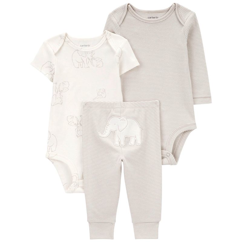 CARTER'S - Conjunto 3 Piezas Pantalón y Dos Body Unisex Bebé Carter's