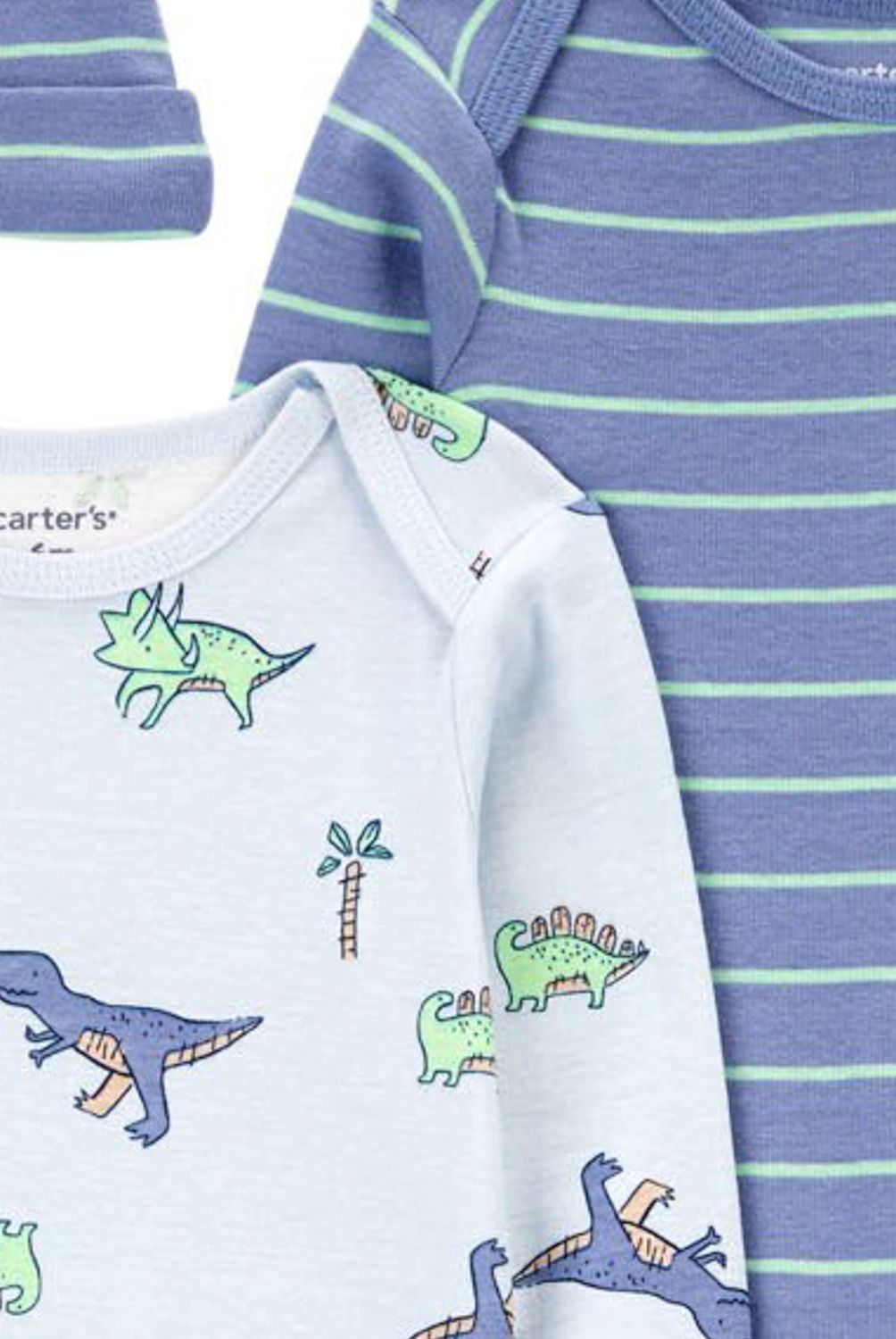 CARTER'S - Conjunto 3 Piezas Dos Enteritos y Gorro Bebé Niño Carter's