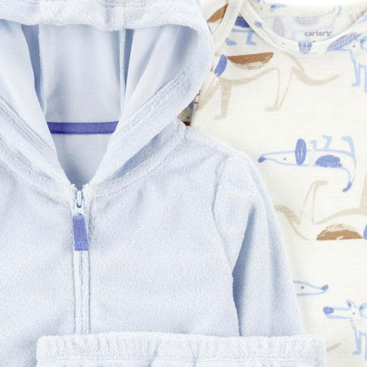 CARTER'S - Conjunto 3 Piezas Polerón, Pantalón y Body Bebé Niño Carter's