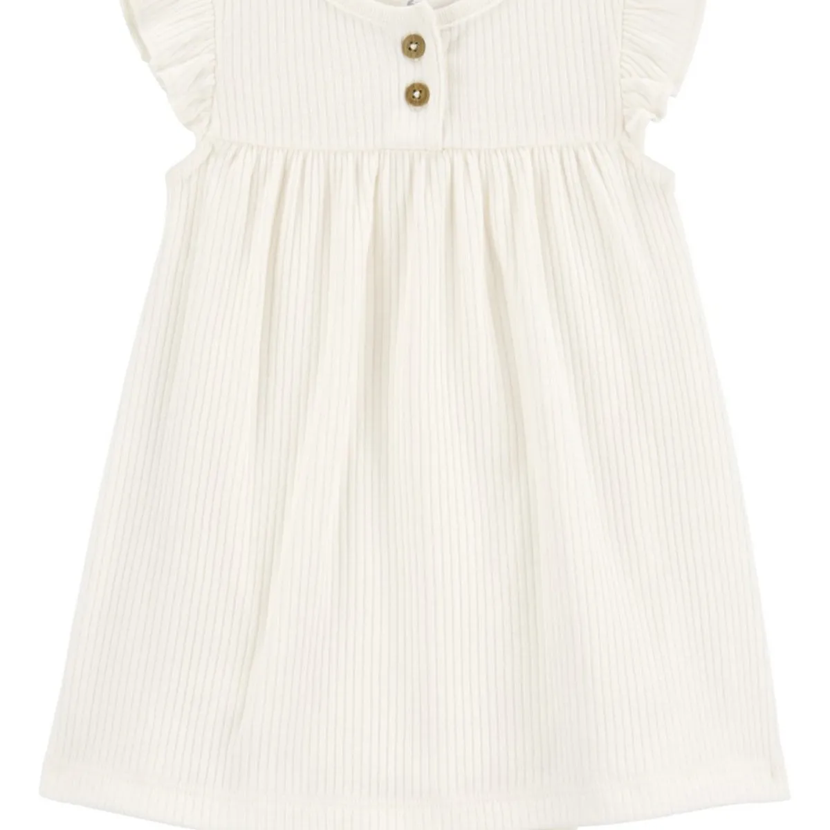 CARTER'S - Conjunto 2 Piezas Vestido Con Cubre Pañal y Chaleco Bebé Niña Carter's