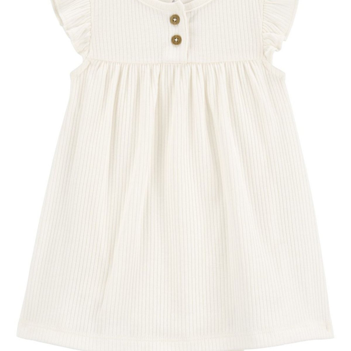 CARTER'S - Conjunto 2 Piezas Vestido Con Cubre Pañal y Chaleco Bebé Niña Carter's