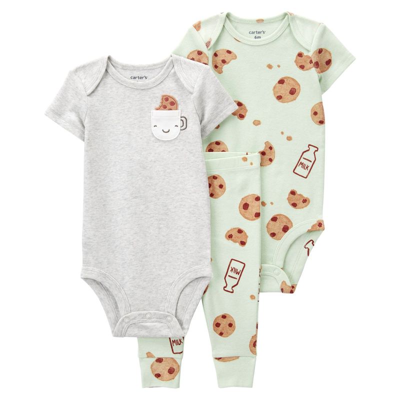 CARTER'S - Conjunto 3 Piezas Pantalón y Dos Body Unisex Bebé Carter's