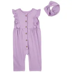 CARTER'S - Conjunto 2 Piezas Enterito Y Cintillo Bebé Niña