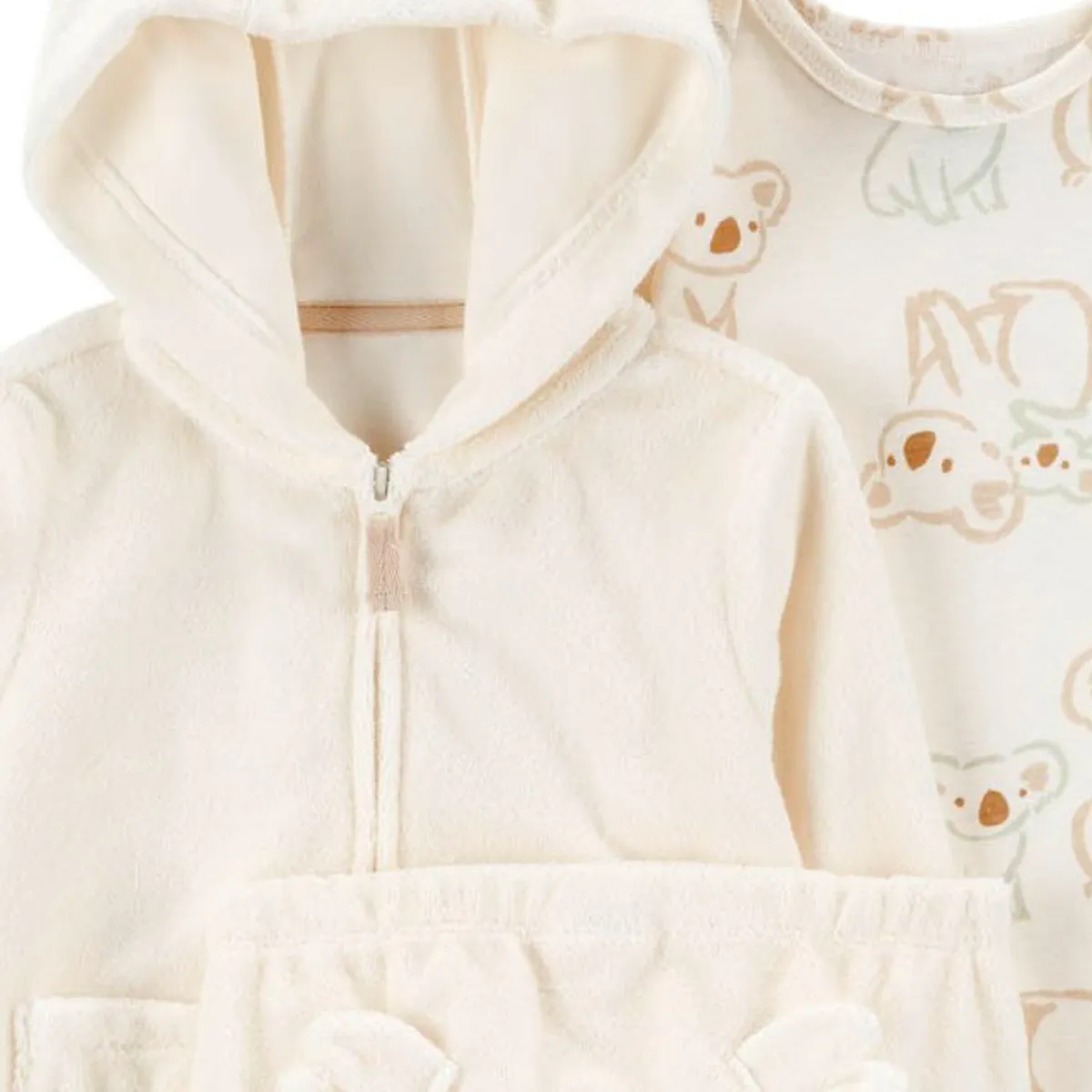 CARTER'S - Conjunto 3 Piezas Polerón, Pantalón y Body Bebé Unisex  Carter's