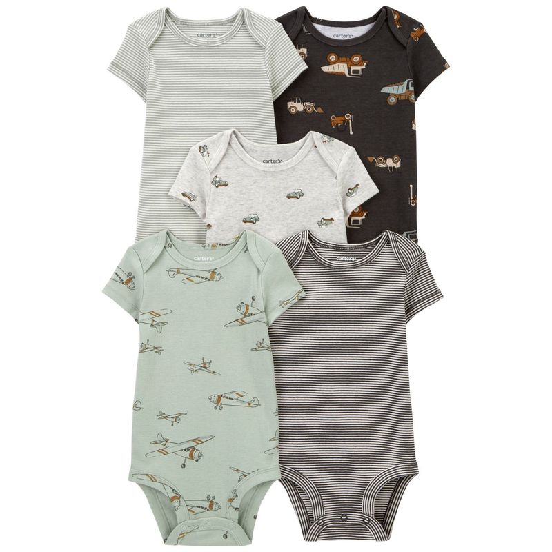 CARTER'S - Pack de Bodys Algodón 5 unidades Bebé Niño Carter's
