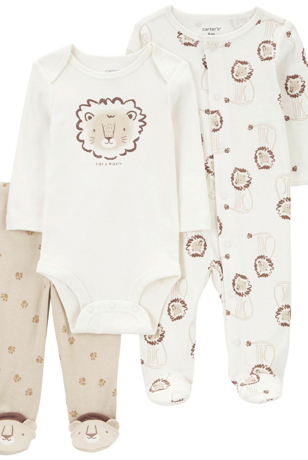 CARTER'S - Conjunto 3 piezas Pijama, Body y Patitas Bebé Niño Carter's