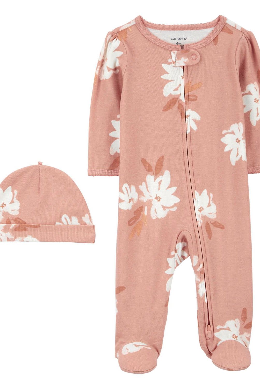 CARTER'S - Conjunto 2 Piezas Pijama y Gorro Bebé Niña Carter's