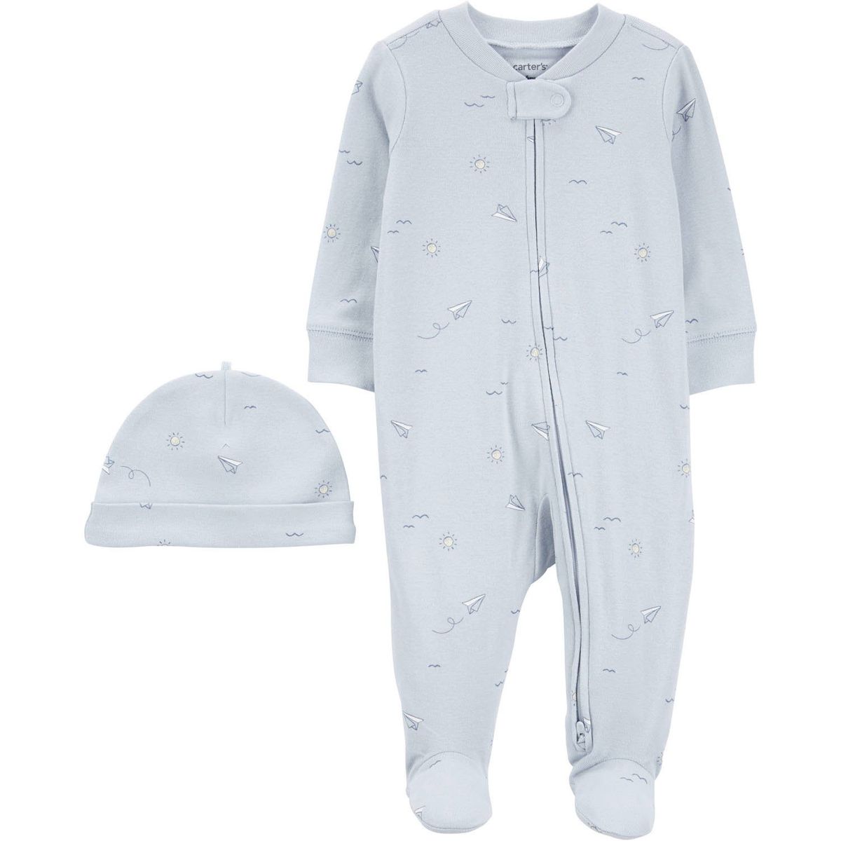 CARTER'S - Conjunto 2 Piezas Pijama y Gorro Bebé Niño Carter's