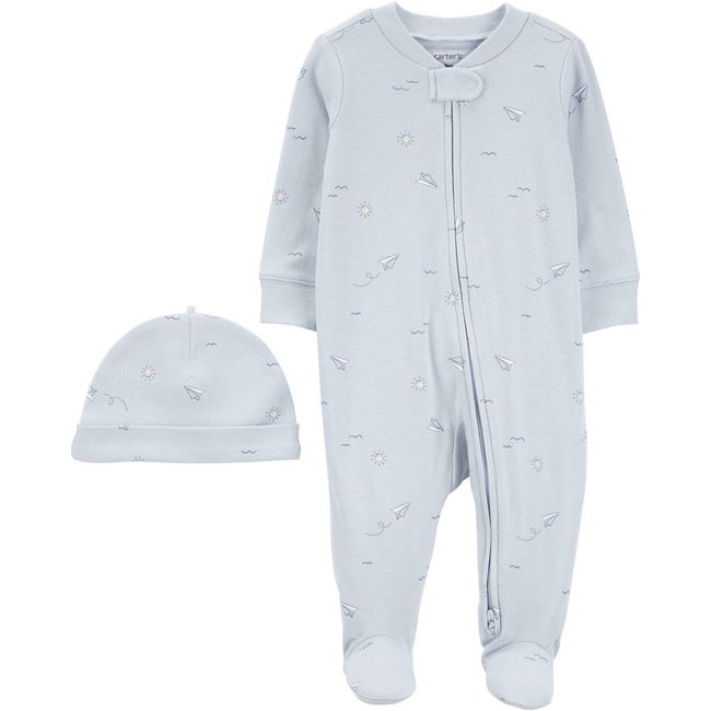 CARTER'S - Conjunto 2 Piezas Pijama y Gorro Bebé Niño Carter's