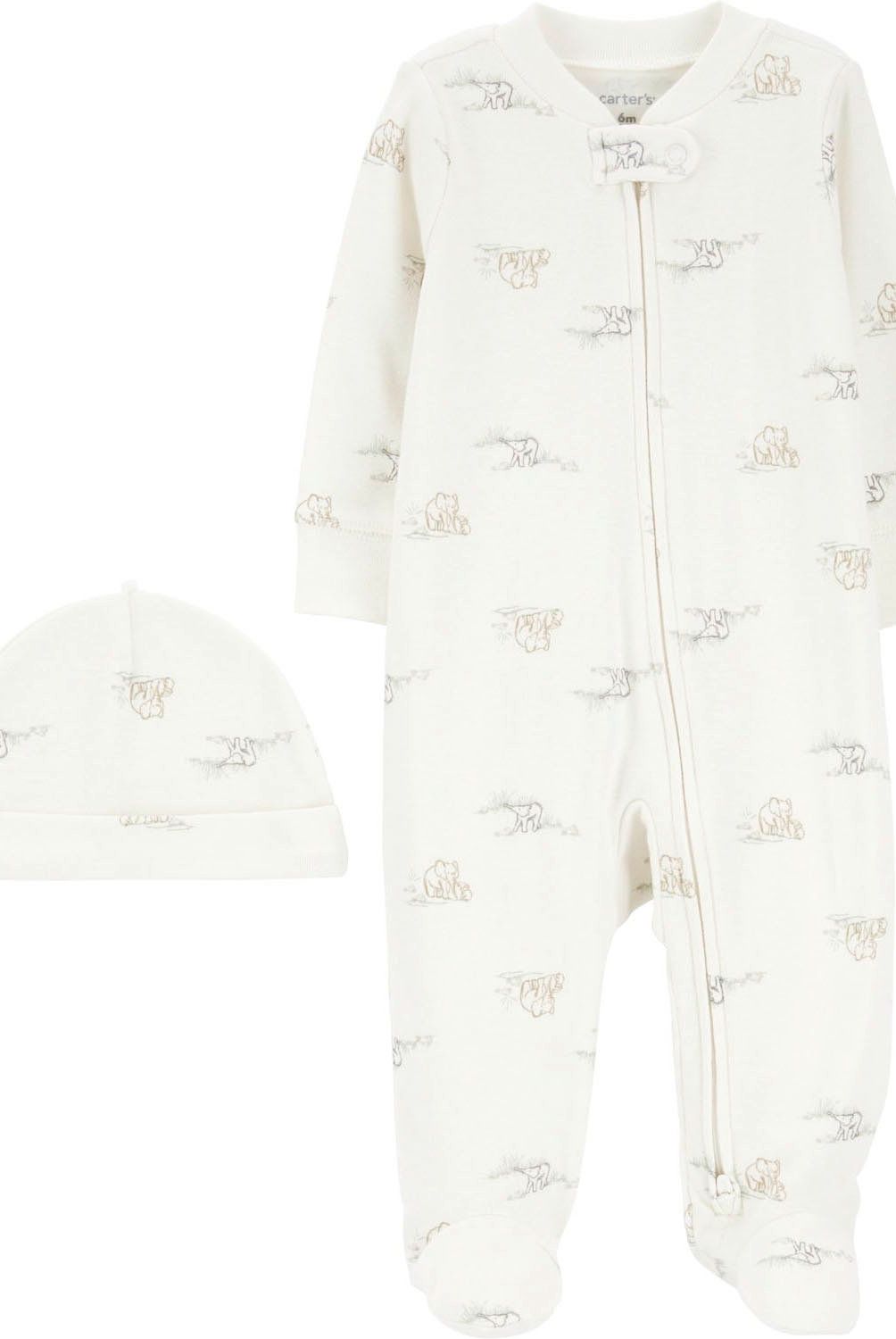 CARTER'S - Conjunto 2 Piezas Pijama y Gorro Unisex Bebé  Carter's