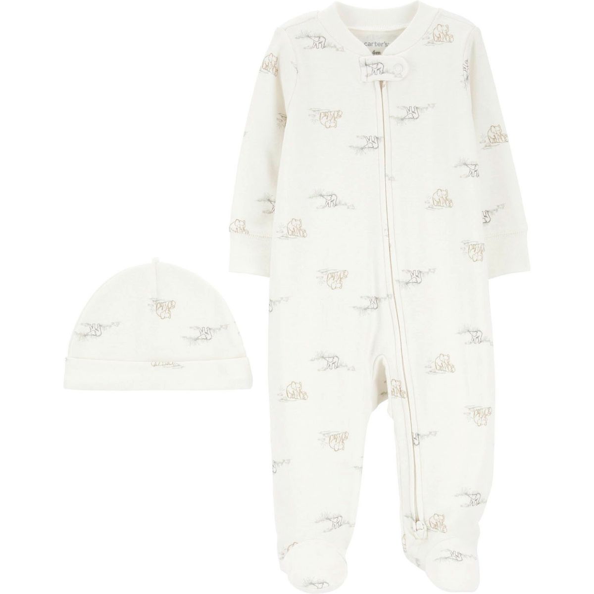 CARTER'S - Conjunto 2 Piezas Pijama y Gorro Unisex Bebé  Carter's